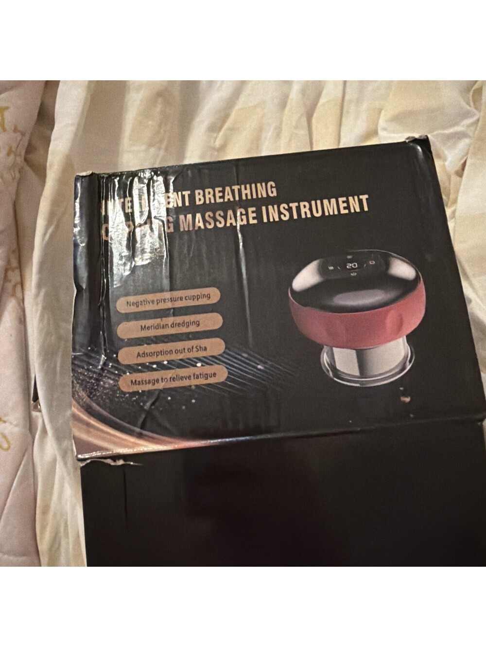 Intelligent Breathing Cupping Massage Instrument NEW In Box With Charger Red